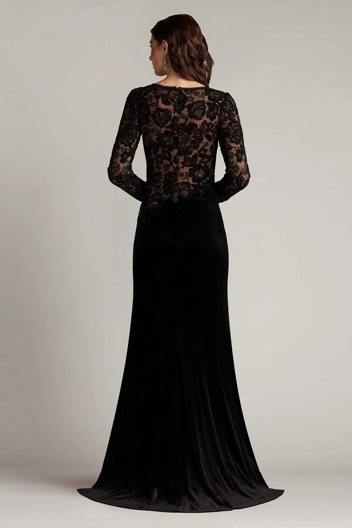 Forena Embroidered Crepe Gown - Special Events Unlimited