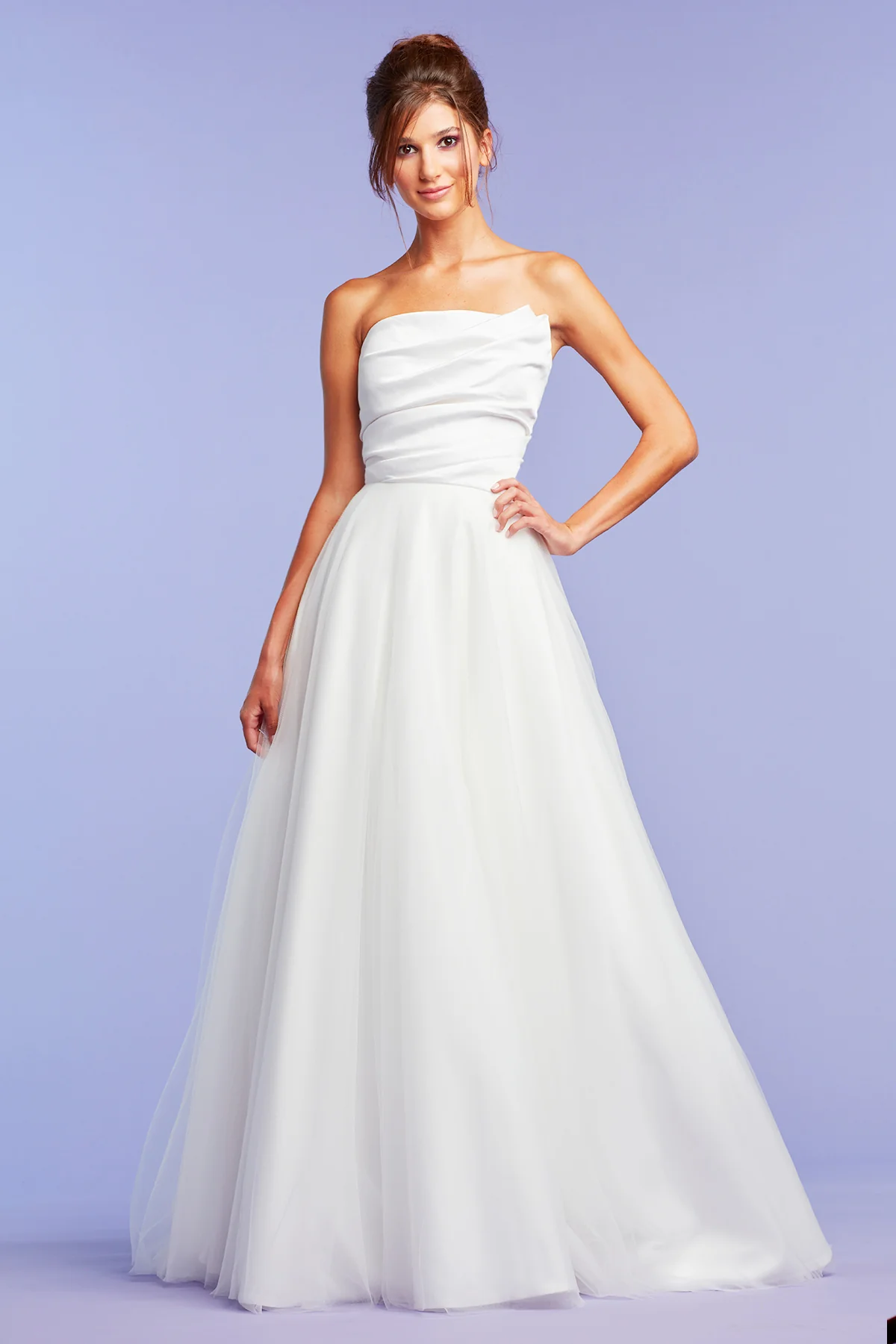 Ambrose Asymmetric Draped Gown - Special Events Unlimited