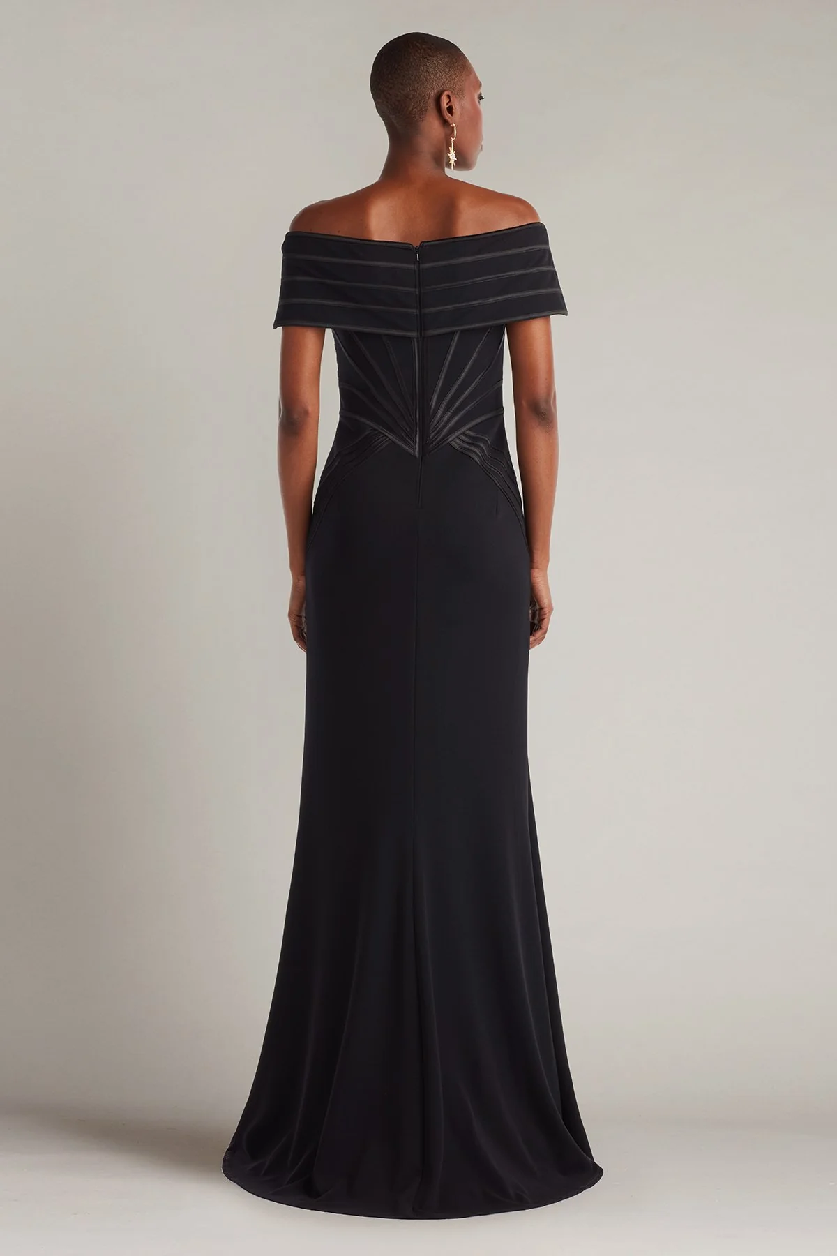Meridian Sundial Off-Shoulder Gown - Special Events Unlimited