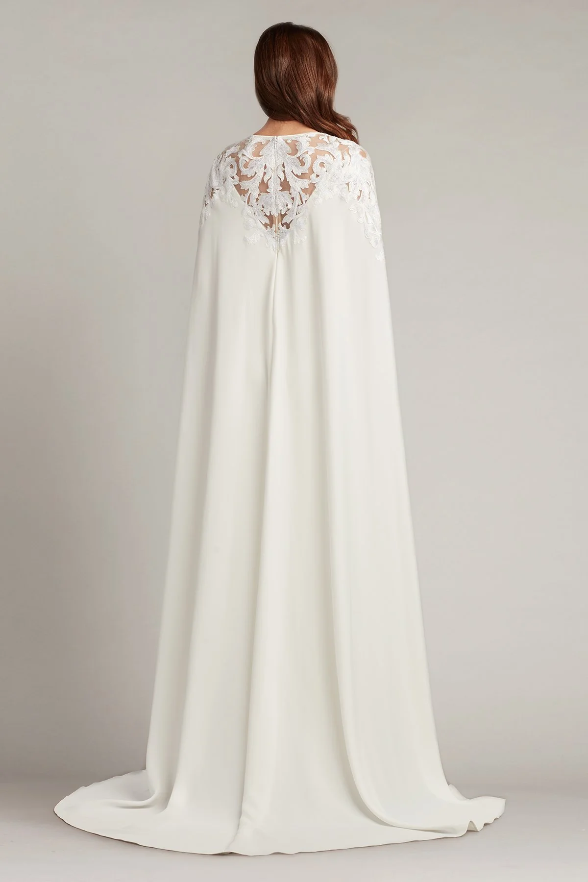 Bales Cape Sleeve Illusion Gown - Special Events Unlimited