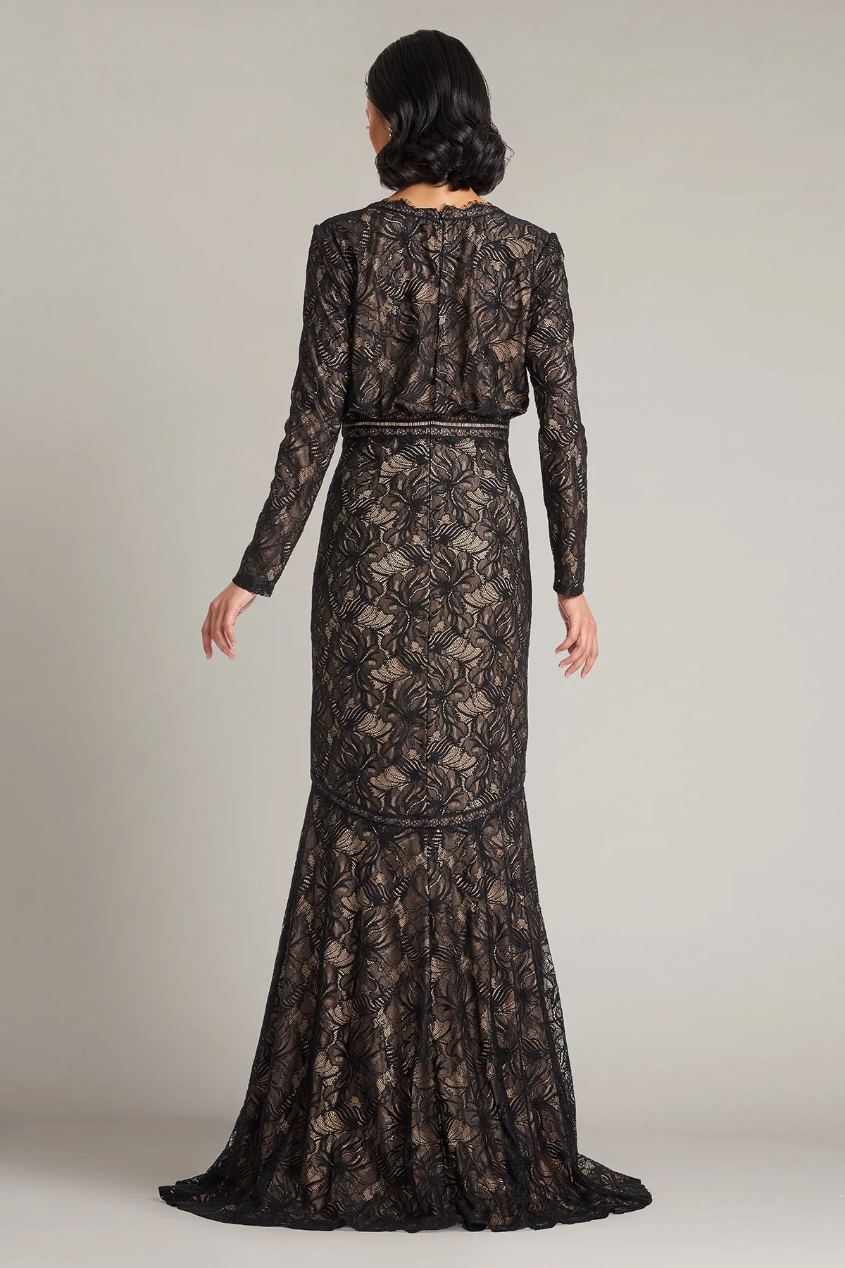 Carelli Orchid Lace Gown - Special Events Unlimited