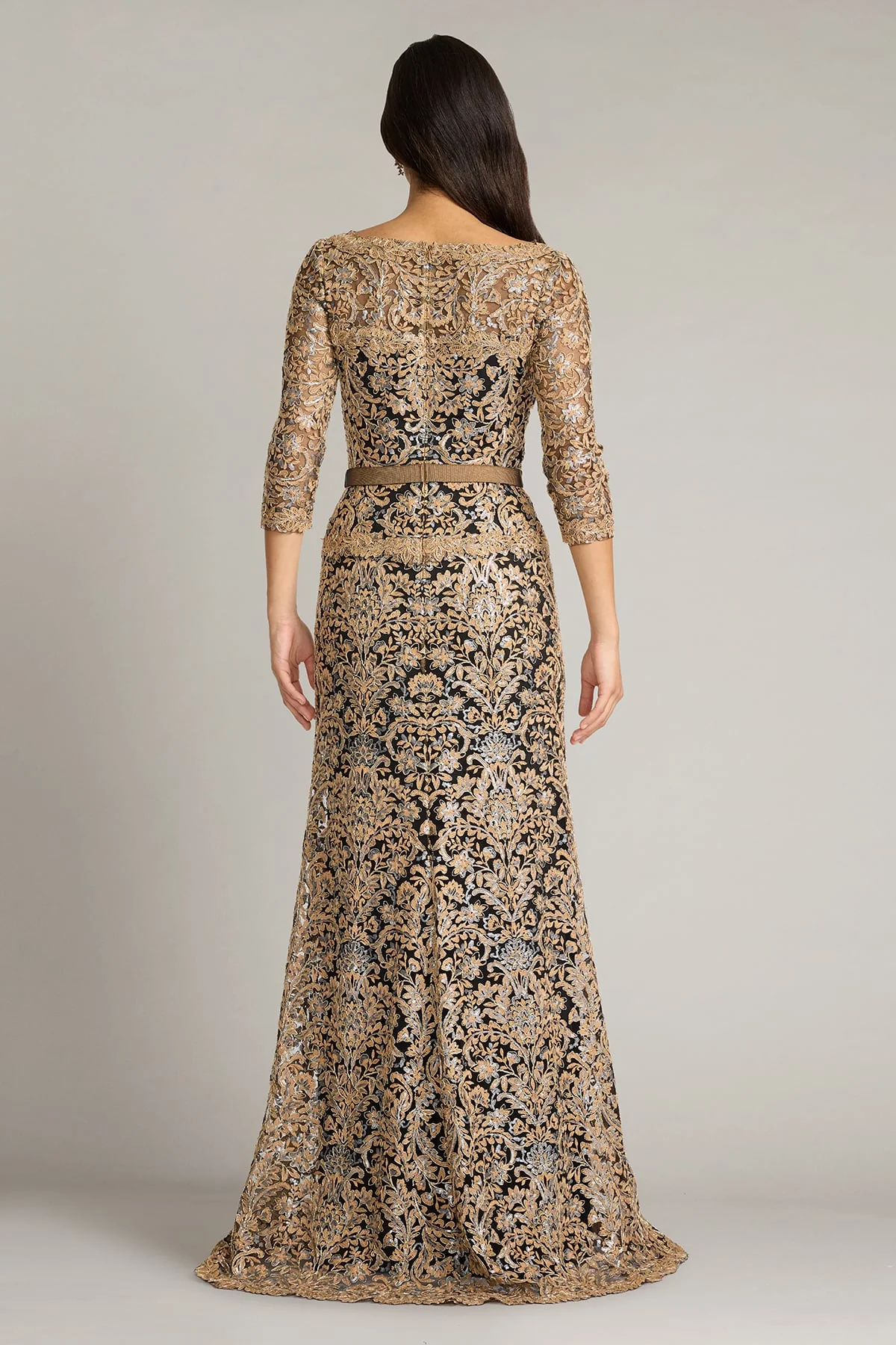 Aziza Sequin Embroidered Tulle Gown - Special Events Unlimited
