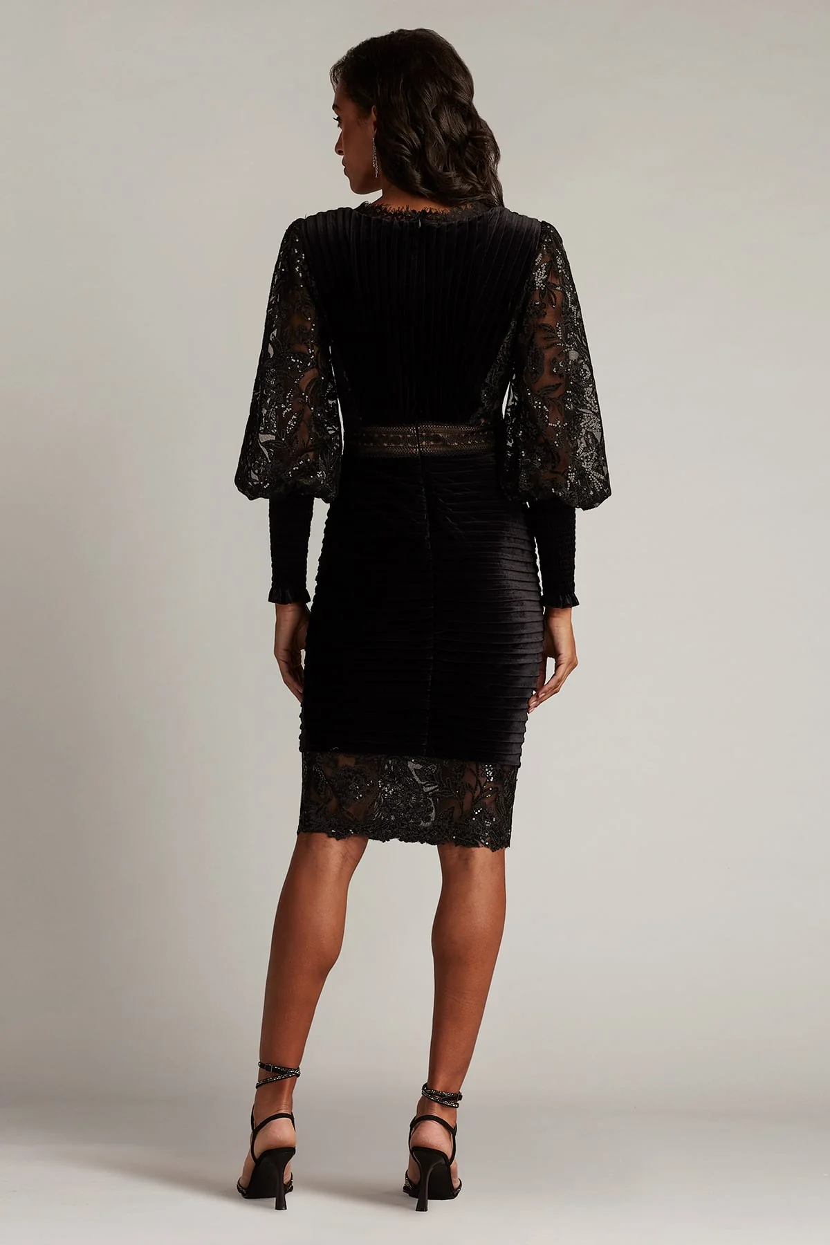 Avalon Pleated Velvet Cocktail Dress - Special Events Unlimited