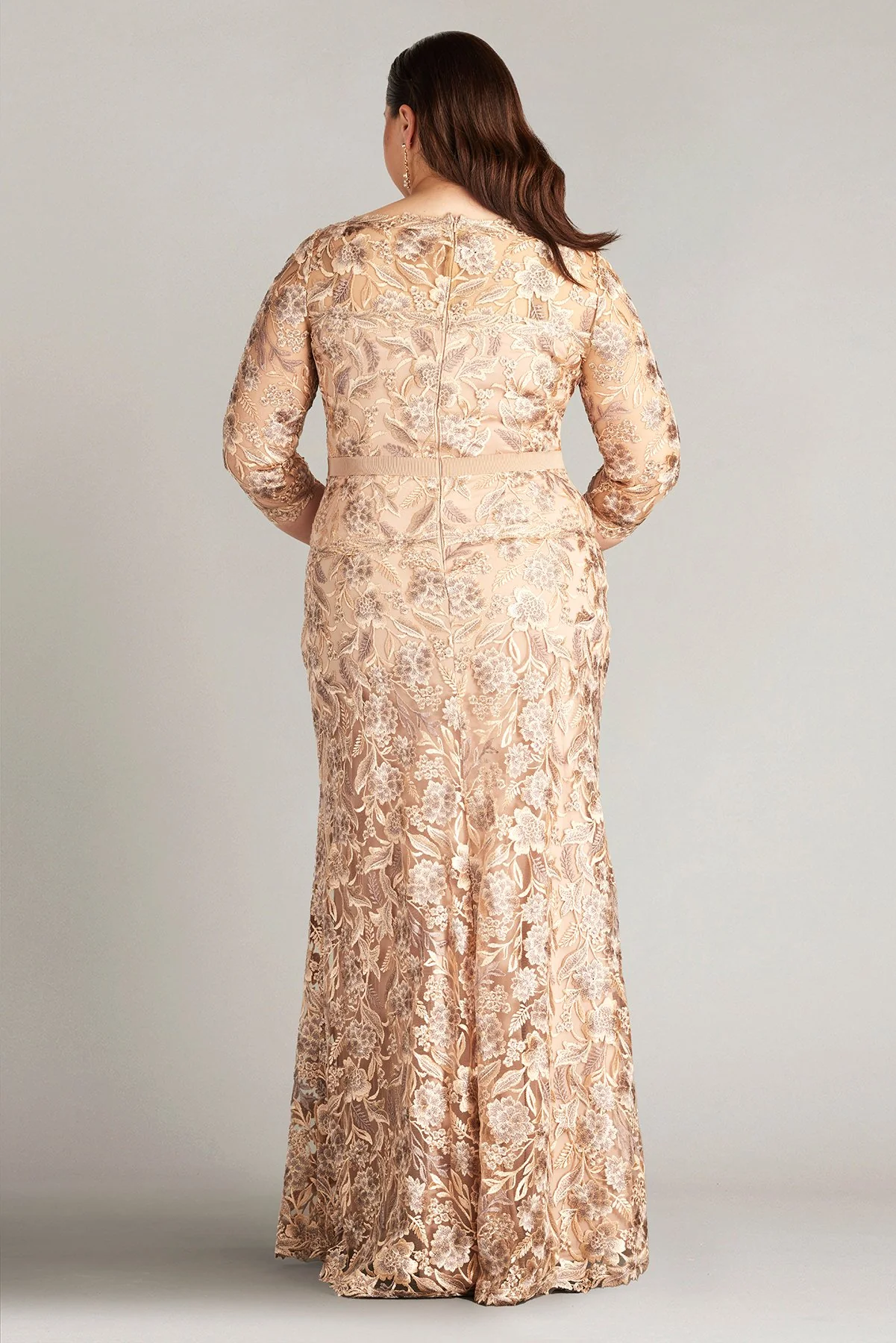 Marcel Embroidered Illusion Gown - PLUS SIZE - Special Events Unlimited