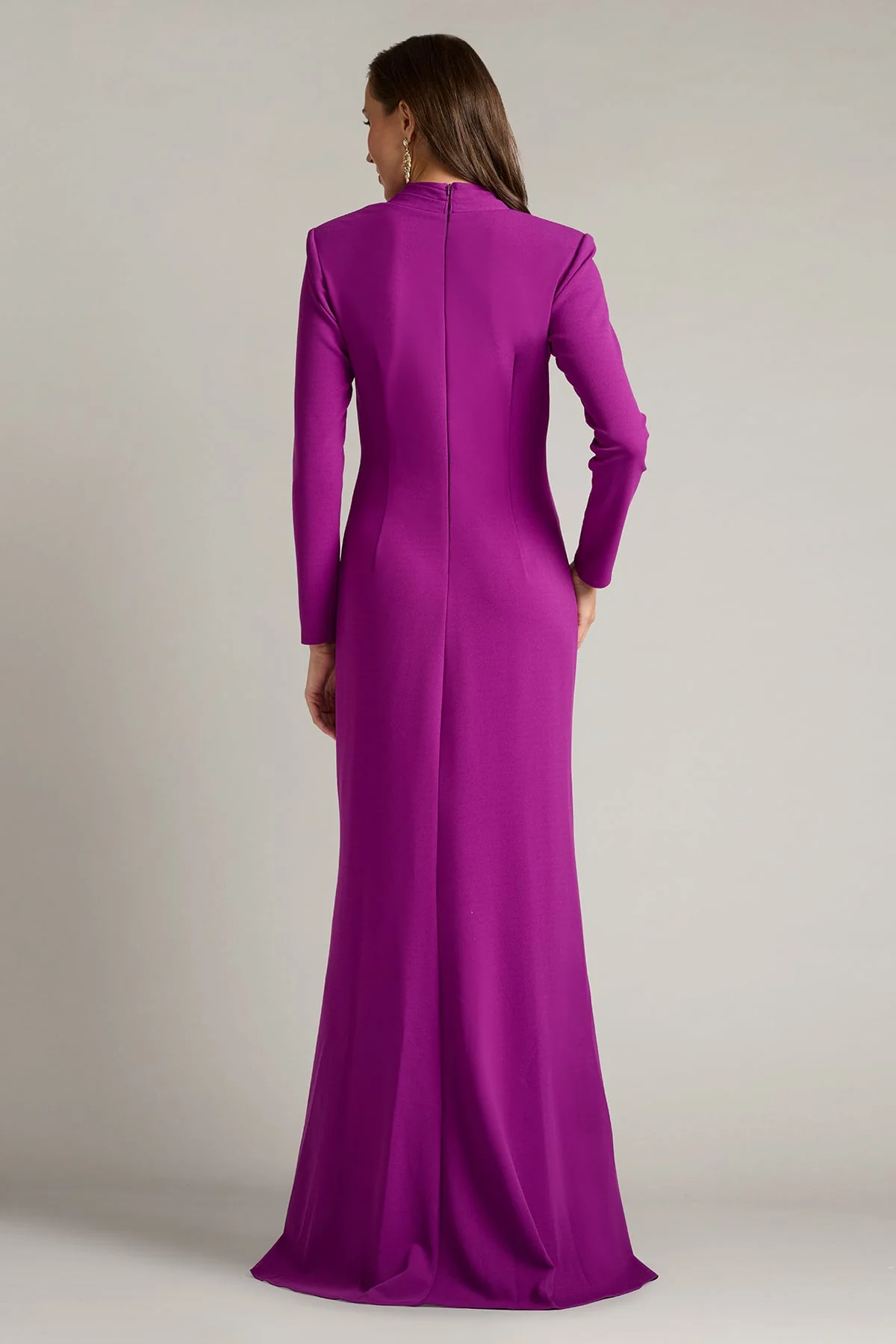 Markum Long-Sleeve Flounce Gown - Special Events Unlimited
