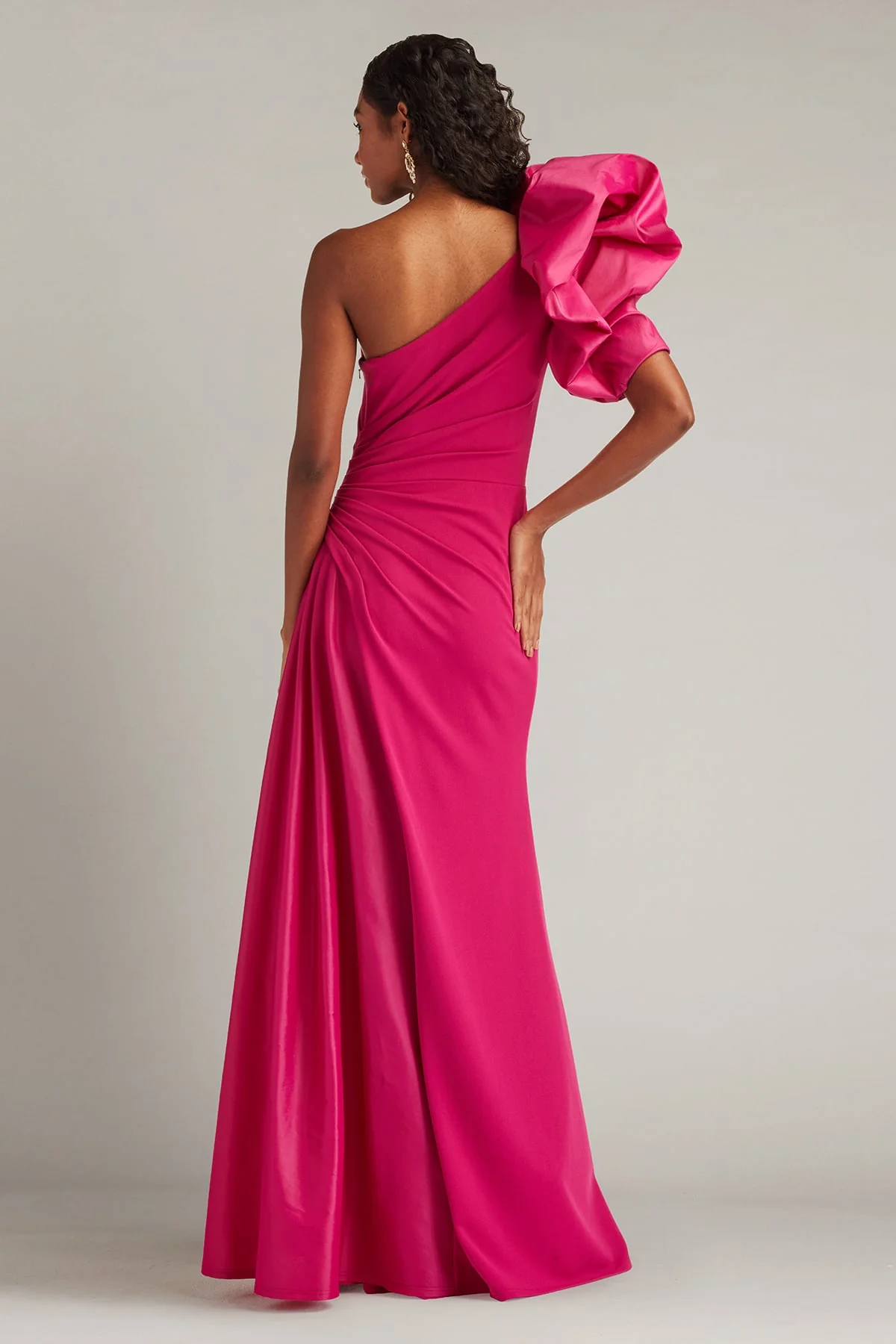 Romay Pouf Sleeve Contrast Gown - Special Events Unlimited