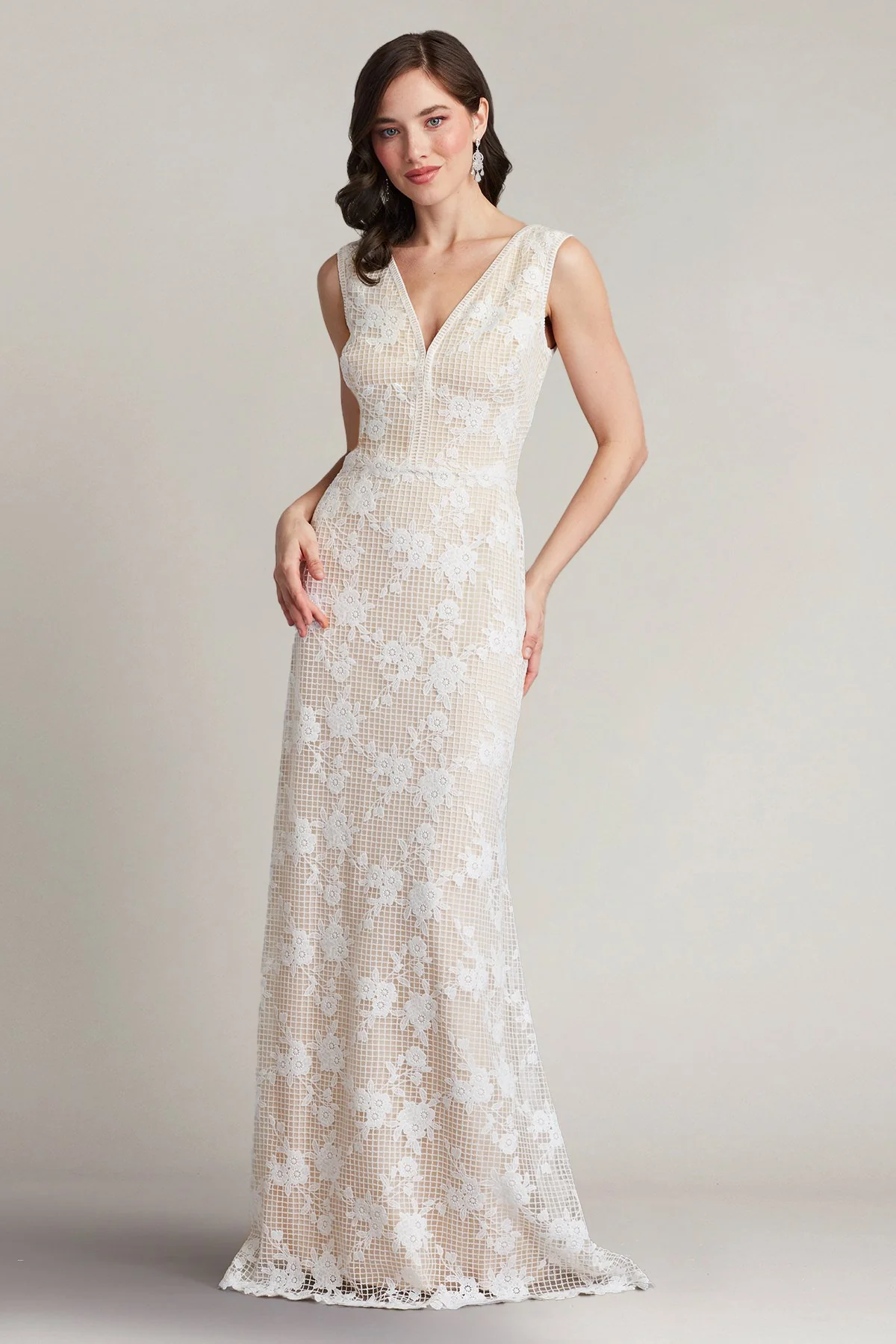 Windsor Sleeveless V-Neck Lace Gown - Special Events Unlimited