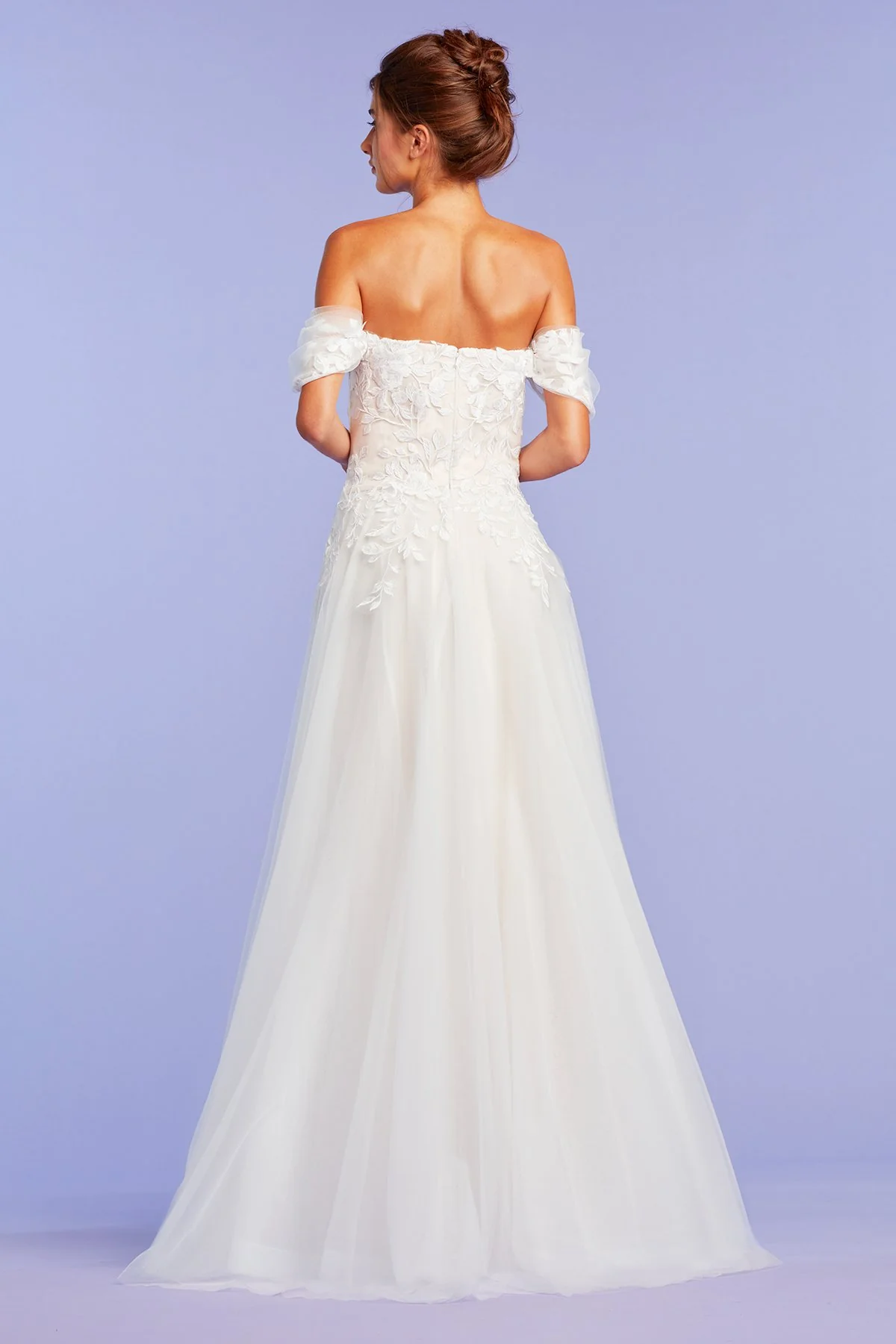 Pierce Off-Shoulder Embroidered Gown - Special Events Unlimited