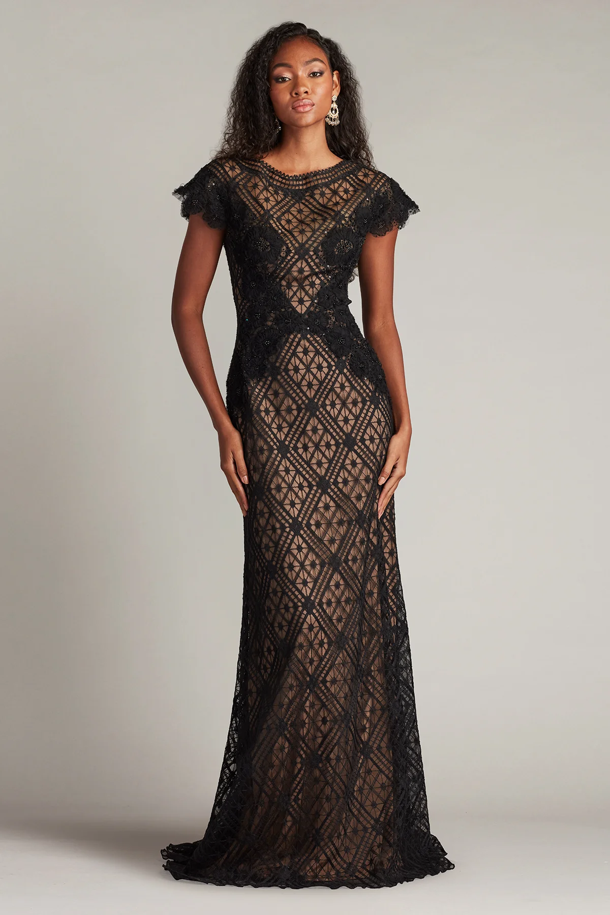 Jasi Embroidered Illusion Gown - Special Events Unlimited