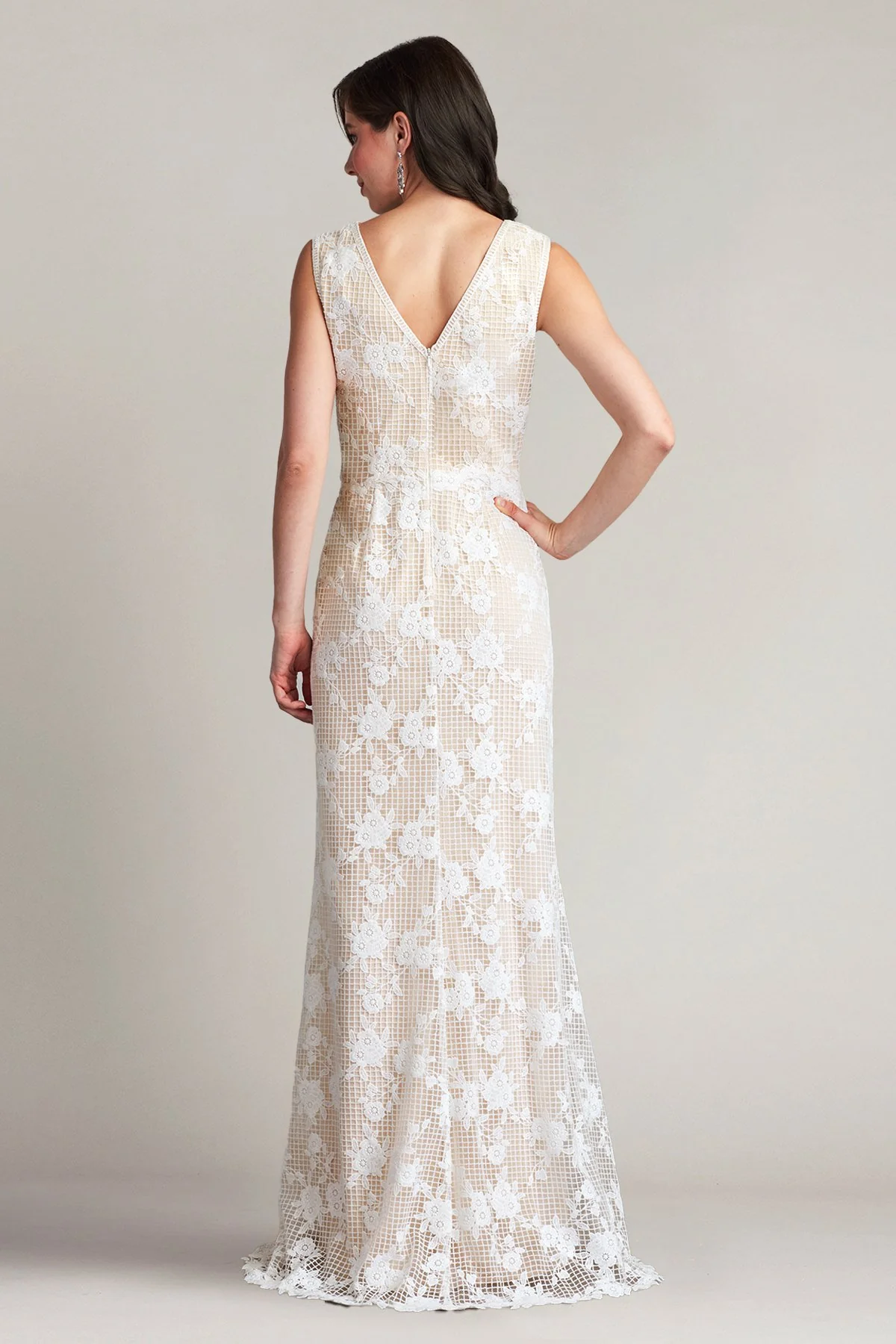 Windsor Sleeveless V-Neck Lace Gown - Special Events Unlimited