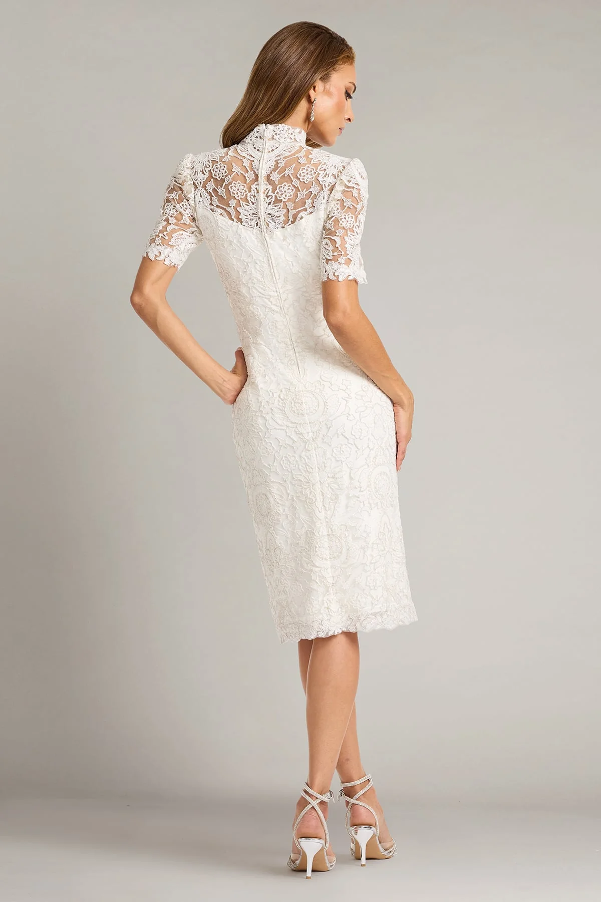 Marise Sequin Embroidered Illusion Dress - Special Events Unlimited