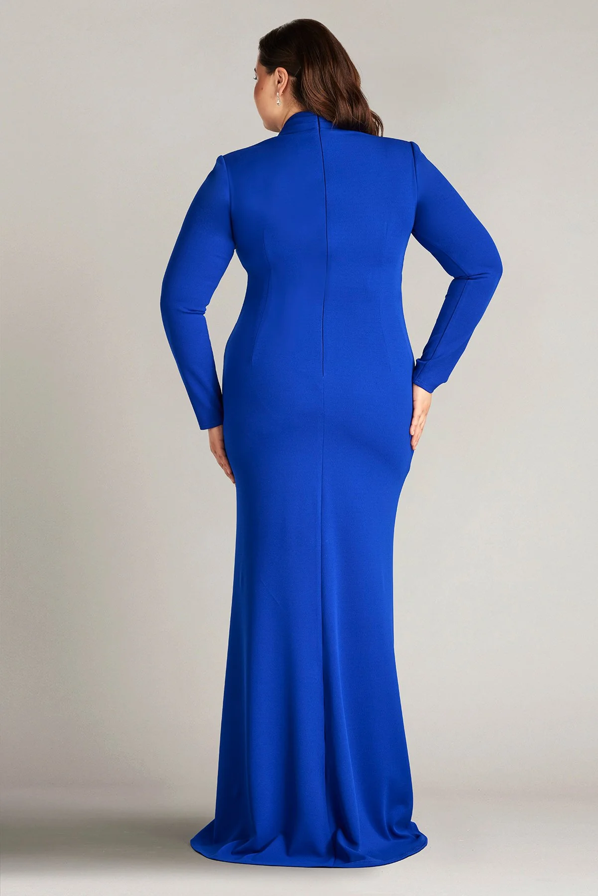 Markum Long-Sleeve Flounce Gown - PLUS SIZE - Special Events Unlimited