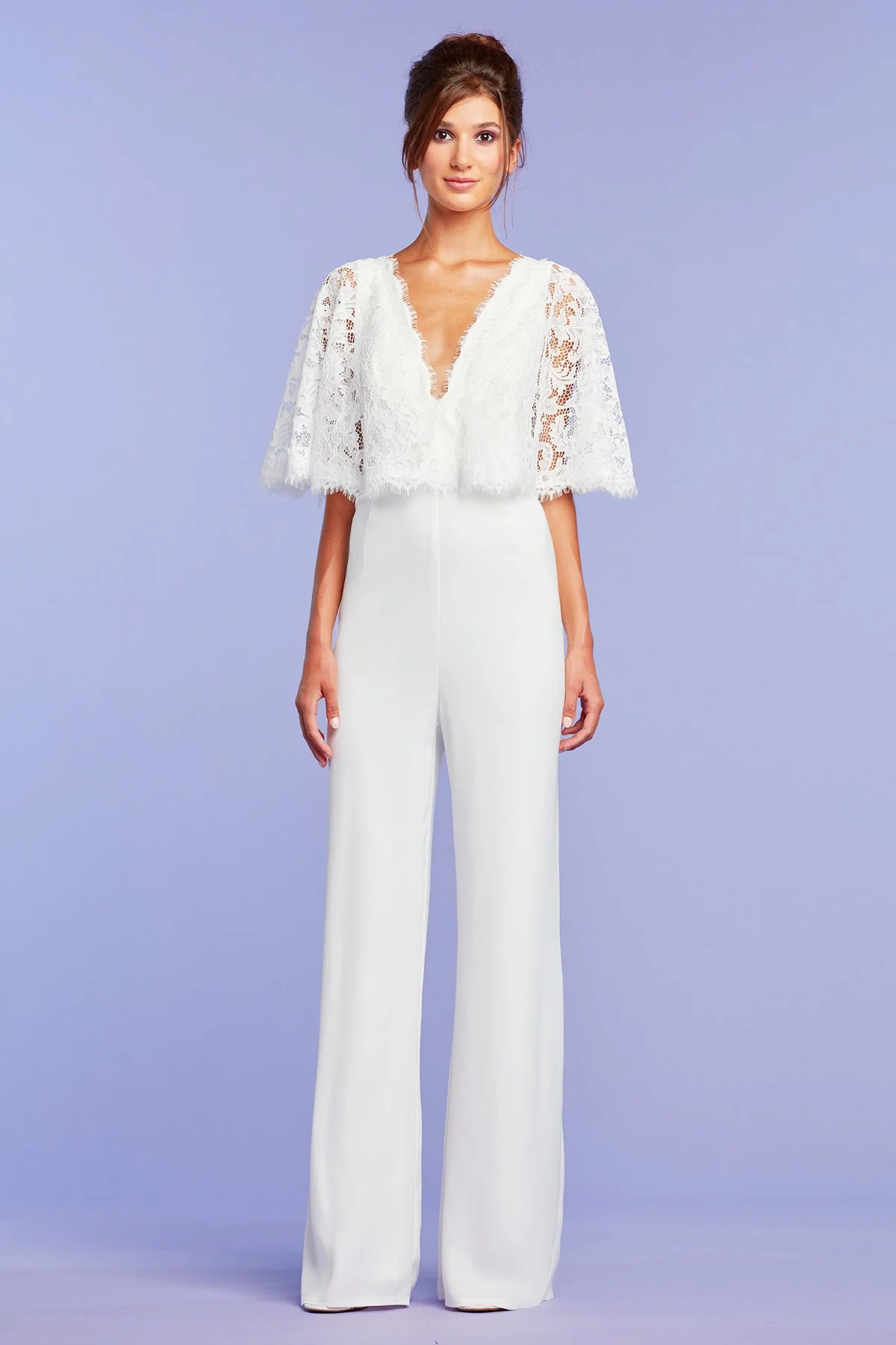 Branson Lace Capelet Jumpsuit - Special Events Unlimited