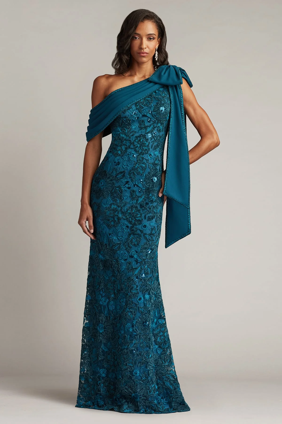Ishani Bow-Shoulder Gown - Special Events Unlimited