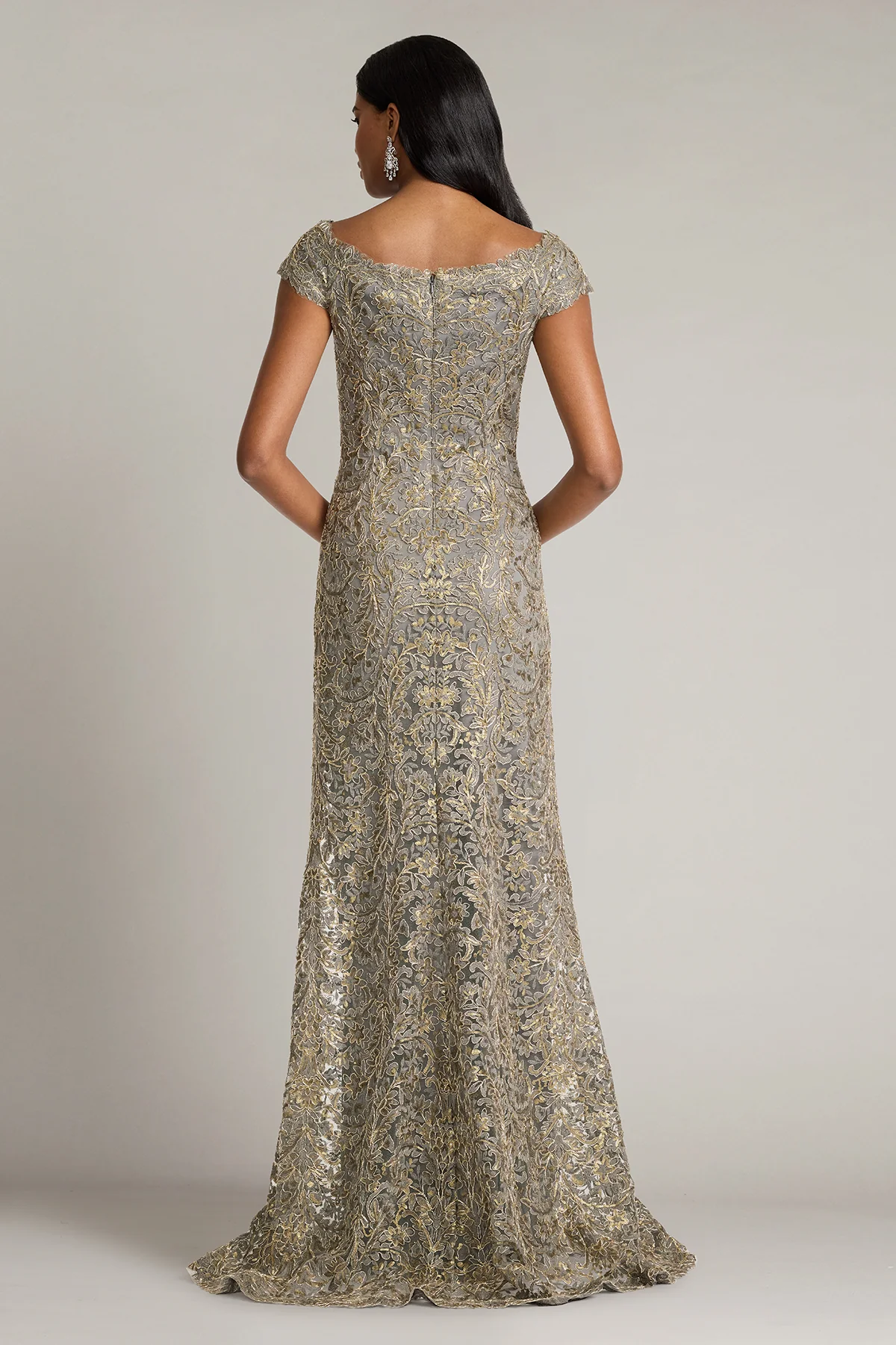Dusen Vine Embroidered Tulle Gown - Special Events Unlimited