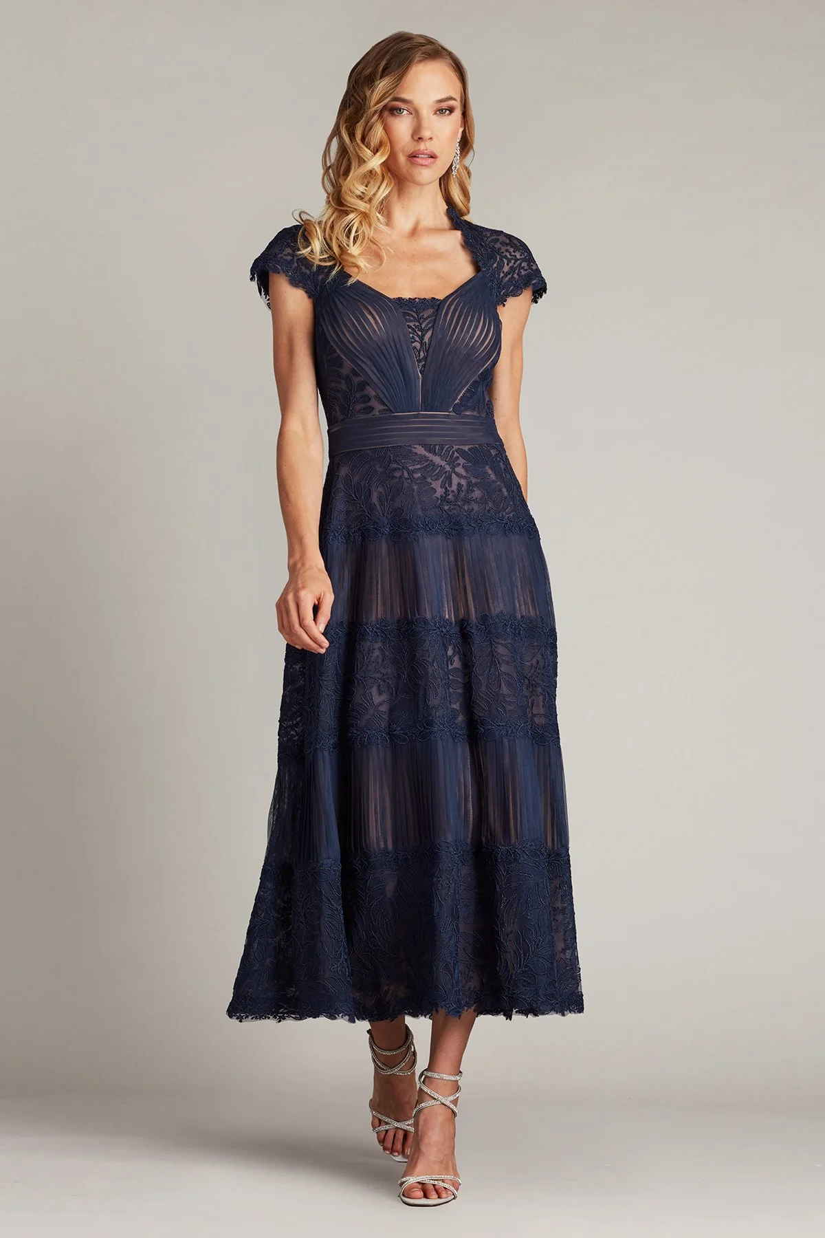Boette Lace Tea-Length Dress - Special Events Unlimited