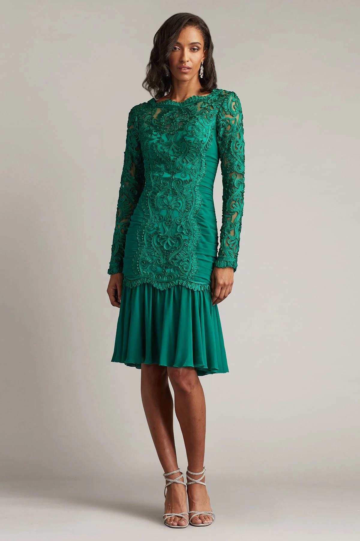 Novara Embroidered Skater Dress - Special Events Unlimited